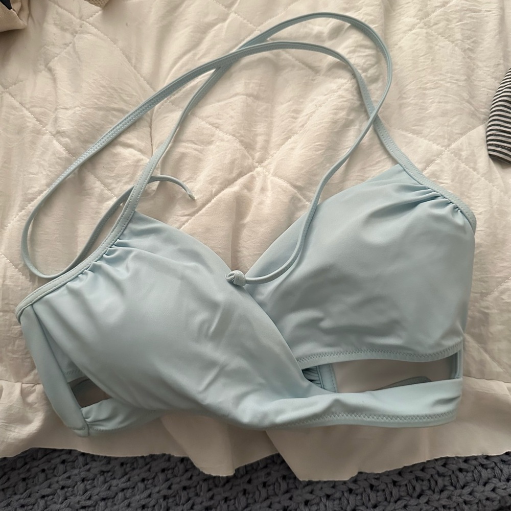 Color blue brand pink women’s swim top halter